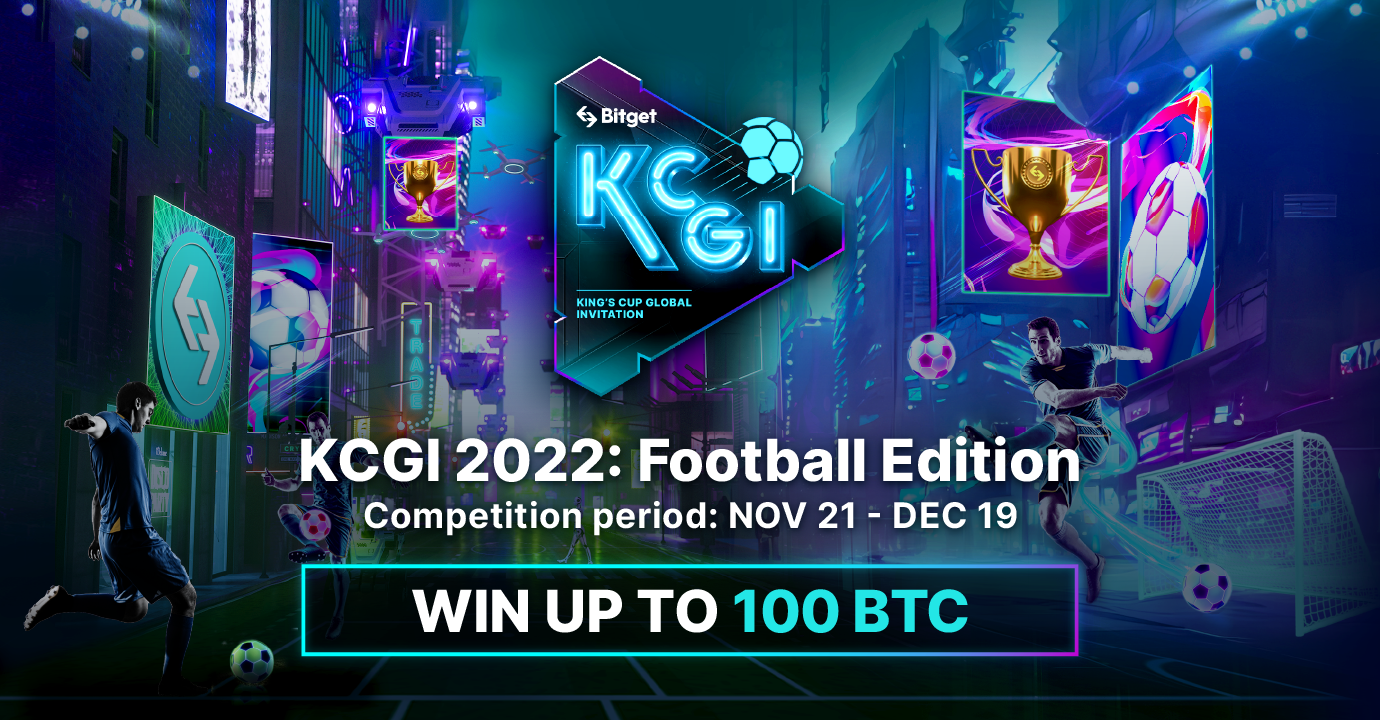 Bitget 推出 KCGI 2022：世界足球賽，獎池高達 100 BTC