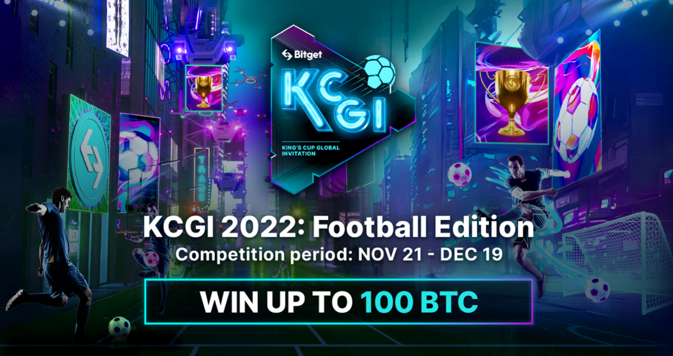交易所動態｜Bitget 推出 KCGI 2022：世界足球賽，獎池高達 100 BTC